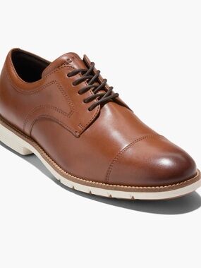 NWOB Men’s OXFORDS Cole Haan Grand 360 Cap Toe Derby - BROWN / SIZE-13M